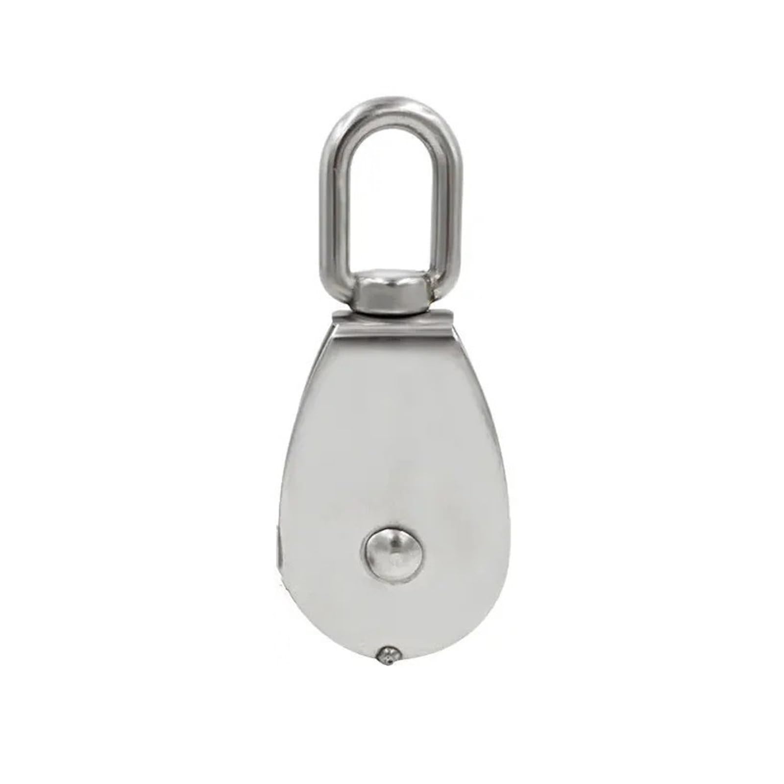 Cuerda de polea de bloque de polea simple 1 Uds polea de acero inoxidable M15/M20 M25 M32 M50 juego de polea de cuerda de elevación giratoria de una sola rueda herramientas de rueda de elevación(M25)