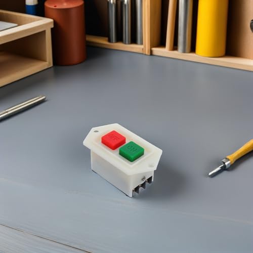 Interruptor de Botón Pulsador Industrial Resistente de 5A Compatible con Taladro 7