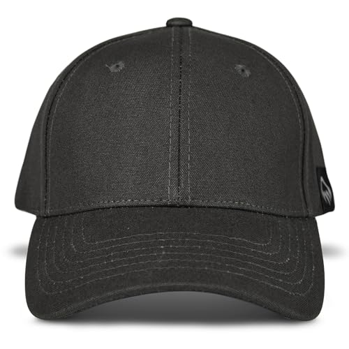 Wolverine Work Hat | Adjustable | Rugged | Durable | Comfort | Workwear | Cotton Canvas, Claw Label - Black, One Size
