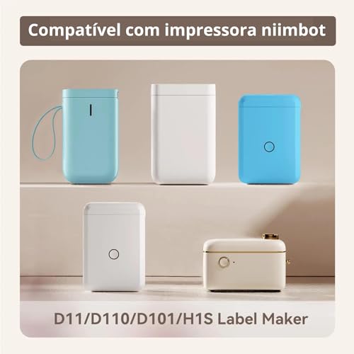 Rolo Etiqueta Térmica Adesiva Rolo Para Mini Impressora Niimbot D11, D110 Compatível Impressora Térm