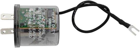 United Pacific 90652 LED Flasher w/Polarity Reversing Adapter, Easy Plug-In Design, 12V DC System, 20amp - ONE Unit