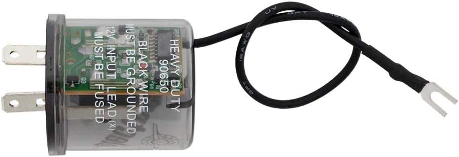 United Pacific 90652 LED Flasher w/Polarity Reversing Adapter, Easy Plug-In Design, 12V DC System, 20amp - ONE Unit
