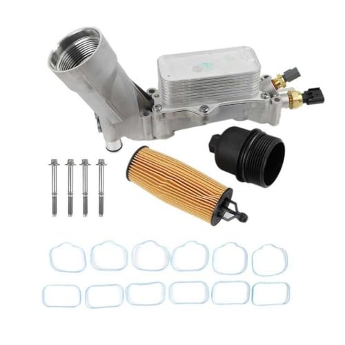 Conjunto de Filtro de Aceite de Aluminio con Pernos y Sellos compatibles con los Modelos de 2011 a 2016 número de Pieza 5184294AE 681055583AF