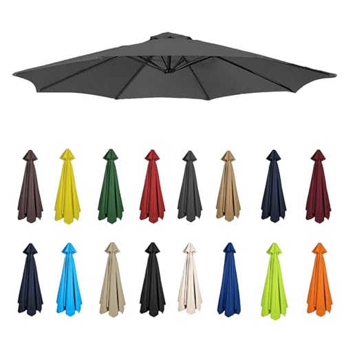 Replacement Parasol Canopy for Umbrellas, Fits 6-8 Ribs, Compatible with 2m to 3.5m Frames, Durable Canvas Canopy
