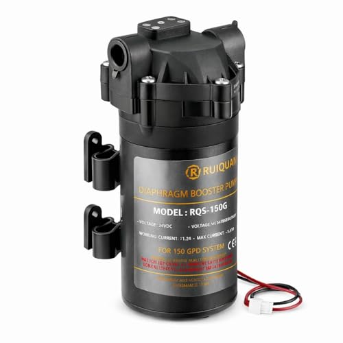 Image of RO Booster Pump 150 GPD - Whisper-Quiet High-Performance Copper Winding | Ideal for All RO Water Purifiers | Includes 2 Connectors | Reliable RO Motor for Home Use!
