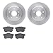 Dynamic Friction Company Rear Brake Rotors with 5000 Advanced Brake Pads 6502-58107