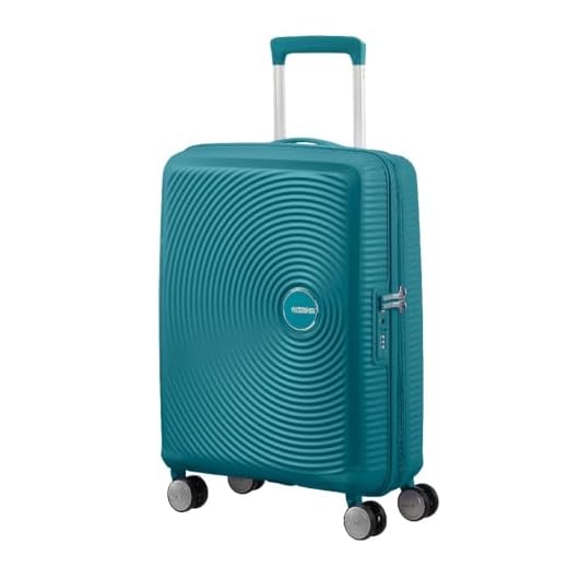 American Tourister Soundbox - Spinner Small Expandable Equipaje de Mano, 55 cm, 41 Liters, Verde (Jade Green)