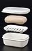 MXY Soap Box Rectangle Soap Case Portable Soap Dish Airtight Soap Container Soap Saver Removable Soap Drainers with Lid for Bathroom Shower Home Outdoor Camping Travel
