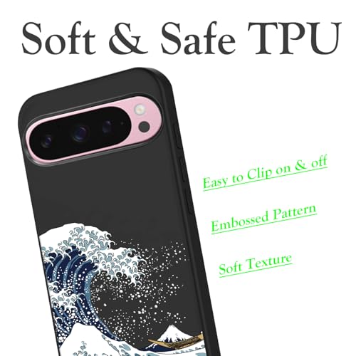 Coque Pixel 9 Pro XL protection TPU fine motif vague - 5