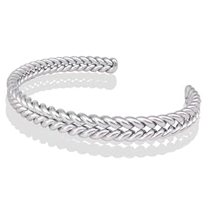 Double Twisted Bangle Bracelet Personalized Stainless Steel Open Cuff Bracelets Women Men 18K Gold Plated Bracelet Stylish Cool Woven Cuff Bracelets Everyday Jewelry Gifts for Women