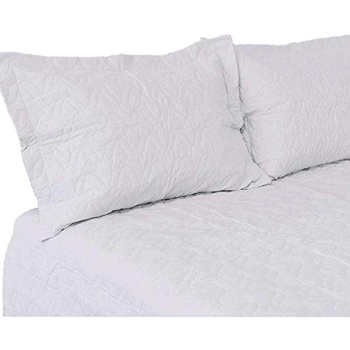 Kit Cobre Leito Percal Matelassê Unique Liso Santista - Casal - Branco