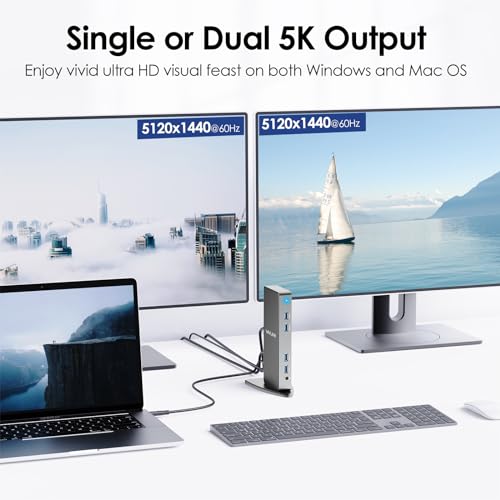 Laptop Dockingstation Wavlink mit DisplayLink für Dual Monitor