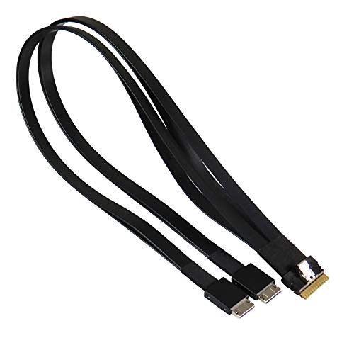 Micro SATA Cables Slimline SAS 8-Lane to OCulink 4-Lane x2 Cable