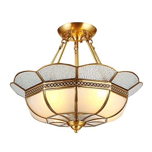 Lustre style européen antique fait main, luminaire plafonnier suspendu de chambre et cuisine