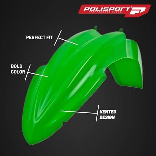 Polisport 90923 - Polisport Mx Plastic Replica Kit Per Chi Cerca La Qualità Oem Per Moto Kawasaki In Colore Oem - 7