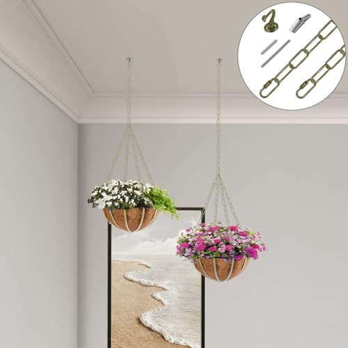 Image of 6 Ft Heavy Duty Hanging Chain Kit for Lighting Fixture (Bronze) | for Lighting Fixture, Chandelier, Pendant, Lantern, Swag Lamp, Plant /Flower Basket, Bird Feeder