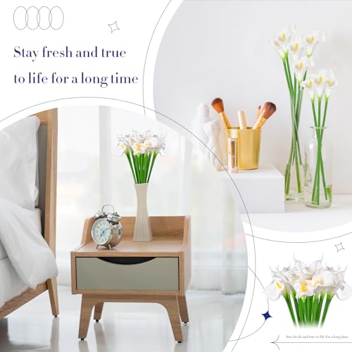Hanaive TE-HANAIVE-2997 100 Pcs Fake Calla Lily Real Touch Calla Lily Flower For Wedding Bouquet 13.4 Artificial Flowers Calla Lily Faux Flower thumb #3