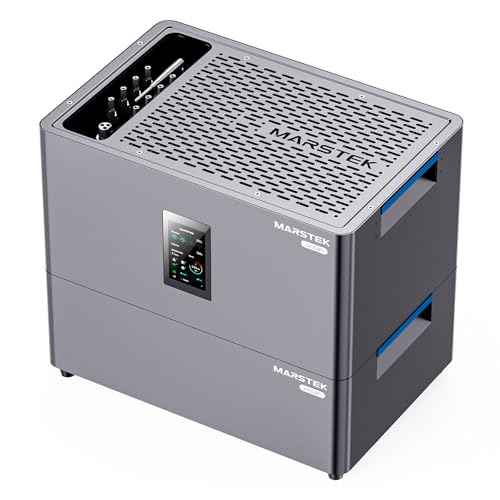 MARSTEK All-in-One Balkonkraftwerk mit Speicher,4 MPPT 2400W Solareingang, 2.56kWh Akkukapazität, 6000 Ladezyklen, LFP Akku, mit APP, Plug&Play,0% VAT (Jupiter C plus+1*Akku)