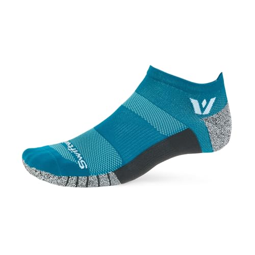 Image of Swiftwick Flite XT No Show Running Socks for Men & Women - Moisture Wicking Golf & Fitness Socks with Non Slip Support