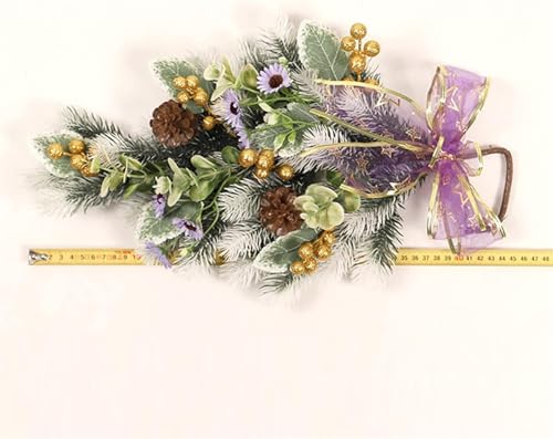 Couronne de Noël pour porte d'entrée face aux intempéries - 8