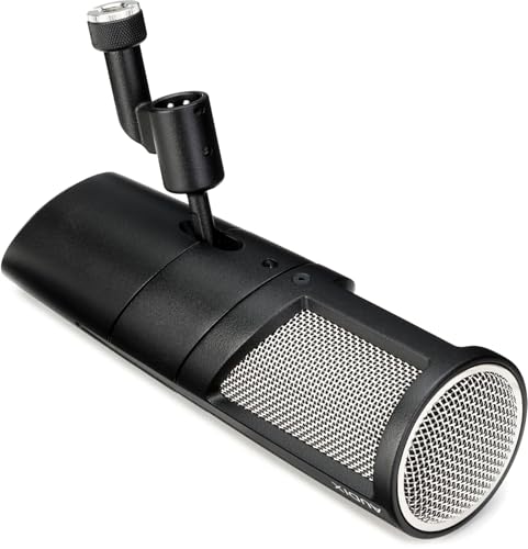 Audix PDX520 Dynamic Broadcast Microphone - Black- Professional Mic for Podcasting, Studio Recording, Vocals, Drums & Instruments - Premium Sound Quality