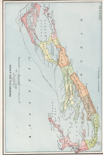 Bermuda Map Journal: Vintage 1901 Bermuda Map Notebook (Blank Lined Journal, 6