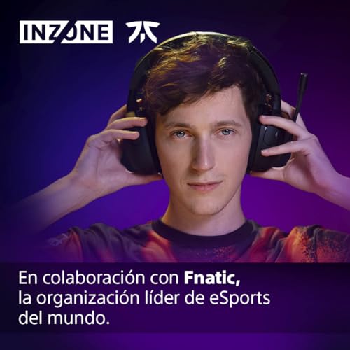 Miniatura 2 de Sony INZONE H5 - Auriculares inalámbricos para Juegos, Sonido 360 Espacial para Juegos, Asiento cómodo, 28 Horas de duración de la batería, Baja latencia, micrófono Compatible con AI, PC y PS5