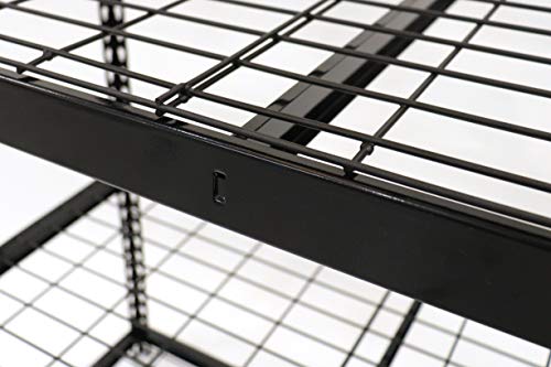 Juggernaut Storage 48\"W x 24\"D x 72\"H Five-Shelf Steel Shelving Unit, 2500 lb Capacity, Black - Thumbnail 3