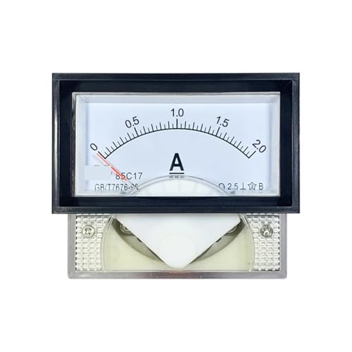 Ampèremètre CC 85C17 rectangulaire noir pour mesure précise de circuit électrique