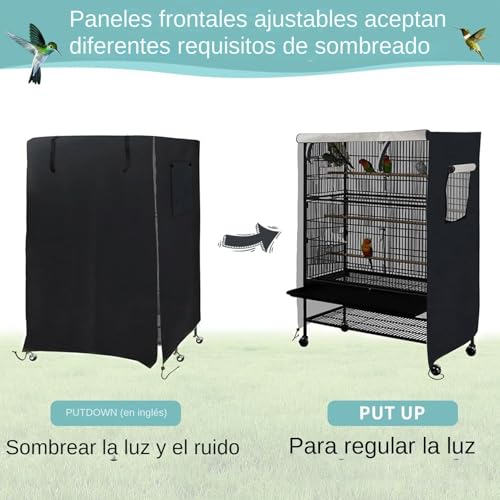 Bâche occultante et imperméable pour grande cage à oiseaux - 5