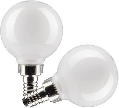 Satco Bombilla LED 21814-5.5G16.5/LED/WH/927/120V/E12/2 Globe (S21814) G16 5 Globe