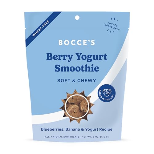 Bocce's Bakery Berry Smoothie Wellness Treats for Dogs, Wheat-Fre...