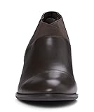 Vionic with Orthaheel Technology Womens Point Slip On Bootie Dark Brown Size 9