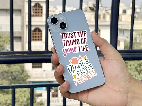 WallDesign Life Inspiration Sticker Set (49 Decals) – Durable Stickers for Decorating Everyday Objects, Laptop, Notebooks, Mobile & Accessories | Ideal for Gifts and Daily Motivation