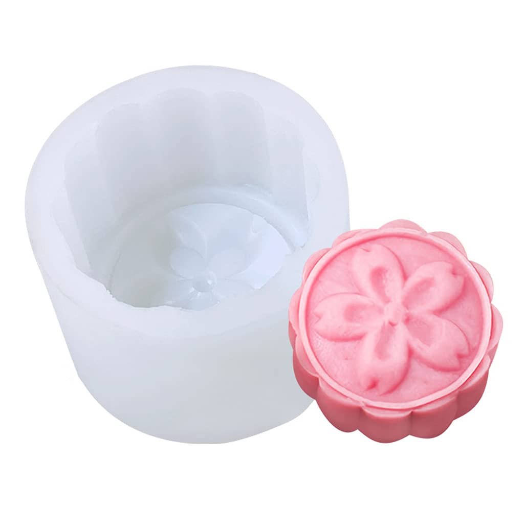 Yhplxyuus Chinese Silicone Mold for Creative Mung Bean Pastry Heart Baking Mold Soap for Silicone Fondant Molds for Cake Decorating Knit
