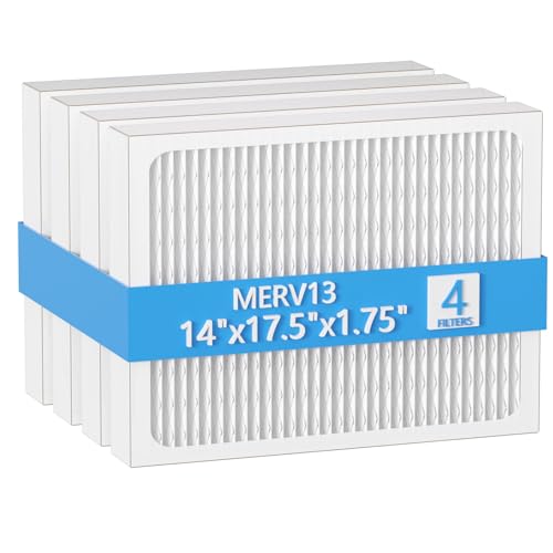 Cooyafan 14 x 17.5 x1.75 MERV 13 Replacement Dehumidifier Filter Compatible with Santa Fe Advance90 Advance100 Advance120 Honeywell DR90 & DR120 dehumidifier Models 4 Pack