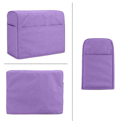 image for Luxja Dust Cover for Serger Sewing Machine, Serger Dust Cover with Sto