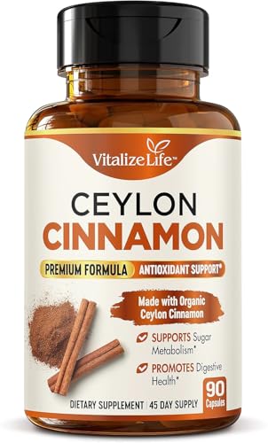 Vitalize Life Ceylon Cinnamon Capsules 1200mg – Made in USA