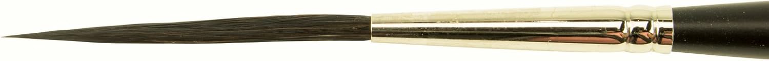 Set of 4 Sizes 00-2 Series Bobbo-Mack Super Quad 4 Action Scroll Pinstriper Brushes Blue Squirrel & Black Synthetic Hair