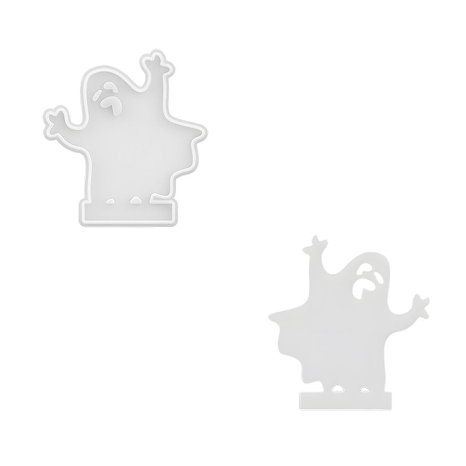 Buxuaaaa Scarecrows Bat Candlestick Silicone Molds Ornament Plasters Molds Halloween Holder for Table Decoration Silicone Halloween Holder