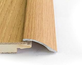 Self adhesive aluminium door bar threshold light oak laminate adjustable ramp 0.9m