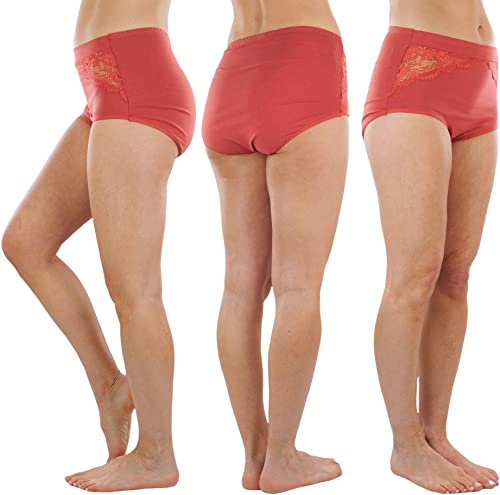 Image of ToBeInStyle Women's Pack of 6 High-Waisted Girdle Brief Tummy Support Everyday Panties