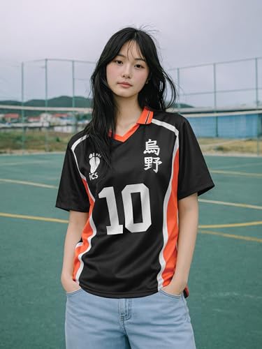 Image of ComicSense.xyz Unisex Haikyuu Anime T Shirts for Men and Women, Karasuno 10 Printed Tshirt