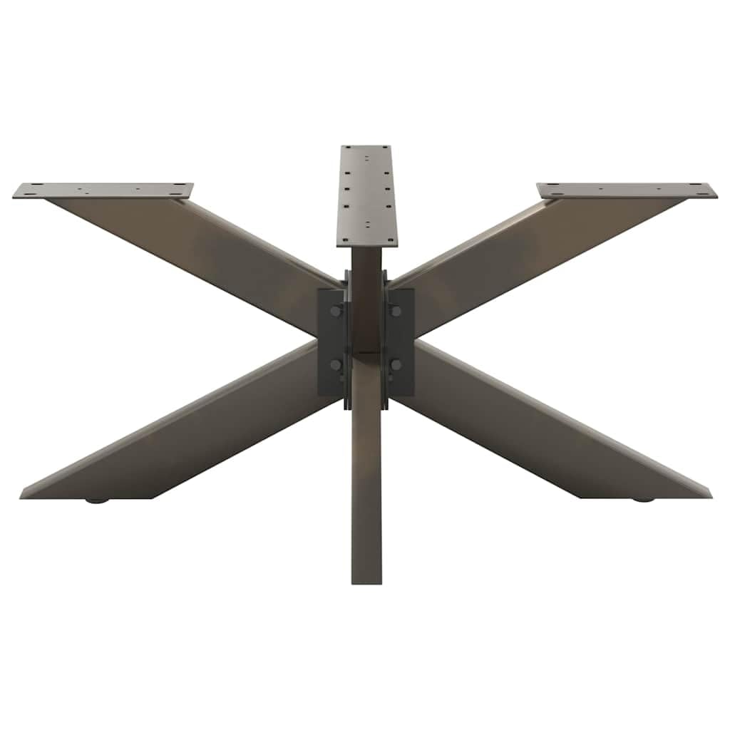 Hothingwell Czarna metalowa podstawa stolika kawowego z motywem pająka 98 x 58 x 42-43 cm, wytrzymały ciężki stojak z regulowanymi poziomami i śrubami mocującymi do blatu