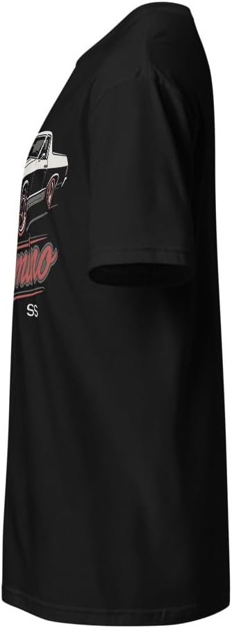 1972 El Camino Graphic T-Shirt | Vintage Car Enthusiast Gift Black