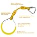 Swing Ninja Ring Indoor Outdoor Backyard PlaySet Fitness Gymnastic Training Equipment, 8 Pack Yellow Hanging Jungle Gym Fist Trapeze Monkey Bars Climbing Ring Ninja Warrior Obstacle Course Attachments
