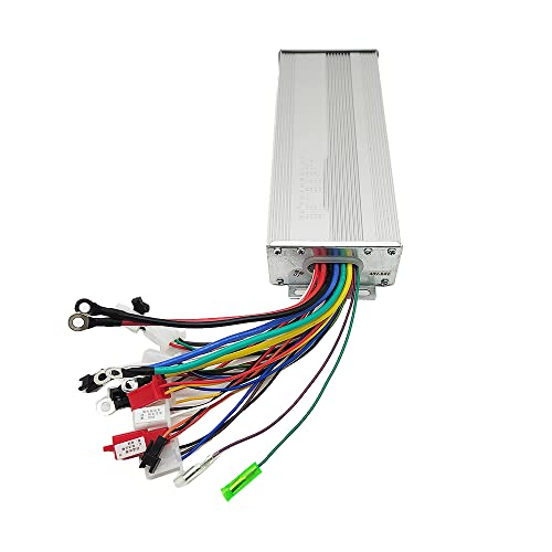 QmeNa Centralita Patinete Electrico Controlador sin escobillas 48V/60V/64V 2000W 18 45A for Bicicleta eléctrica/e-Scooter/Motor Controlador EléCtrica Scooter