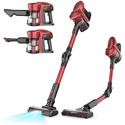 Product Image of the Cordless Vacuum Cleaner, 20Kpa Stick Vacuum 4 in 1, Lightweight, 2500mah Powerful Suction, UP to 40 Minutes Runtime Cordless Vacumm for Pet Hair, Hardwood Floor, Best Gift for Your Family, W10