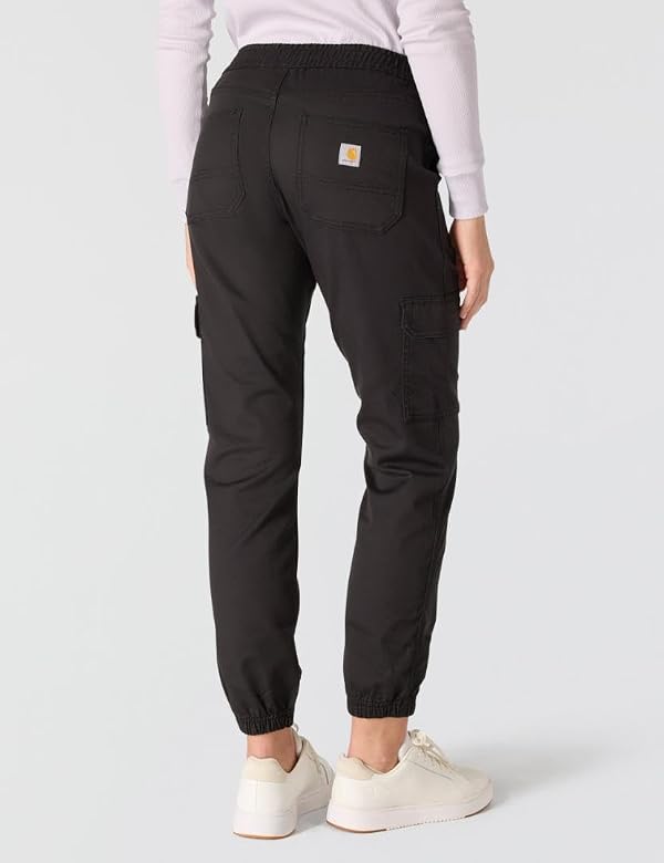 Carhartt Women's Tencel Fiber Series Relaxed Fit Twill Jogger, Black, X-Small by Carhartt - Used condition - Image 2