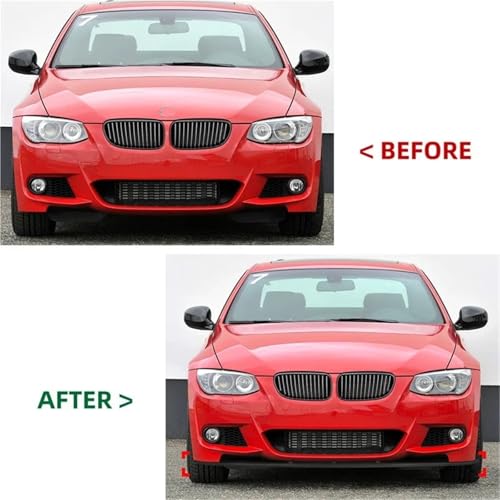 Diffuseur de pare-chocs avant BMW Série 3 E92 E93 lèvre spoiler noir